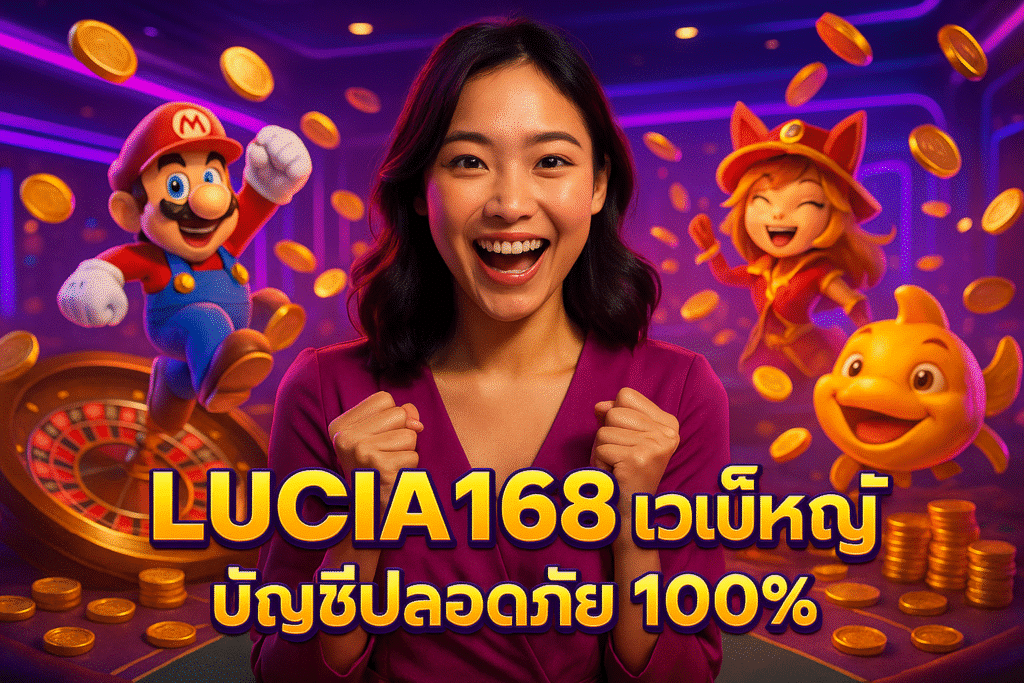 LUCIA168 สล็อตเว็บใหญ่ บัญชีปลอดภัย 100%