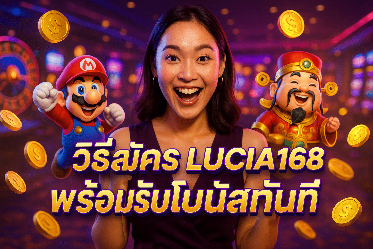 วิธีสมัคร LUCIA168 พร้อมรับโบนัสทันที