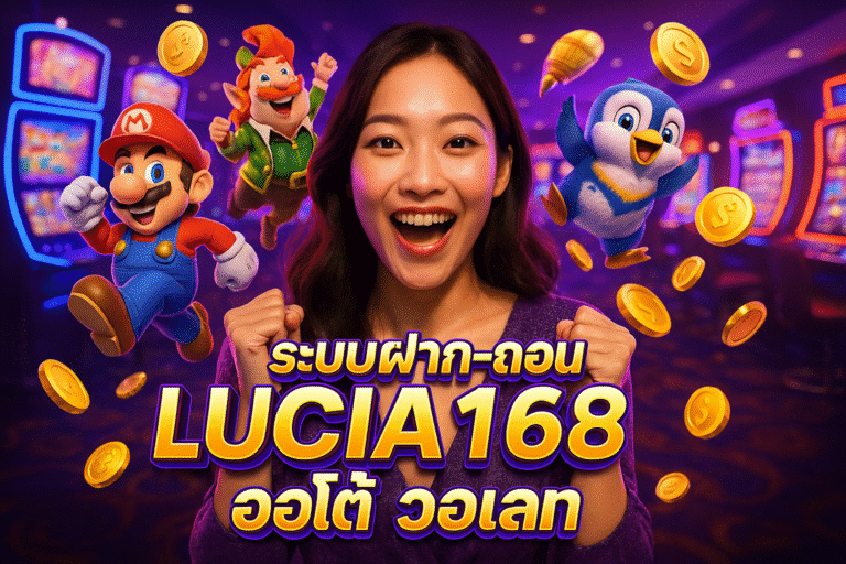 ระบบฝาก-ถอน LUCIA168 ออโต้ วอเลท