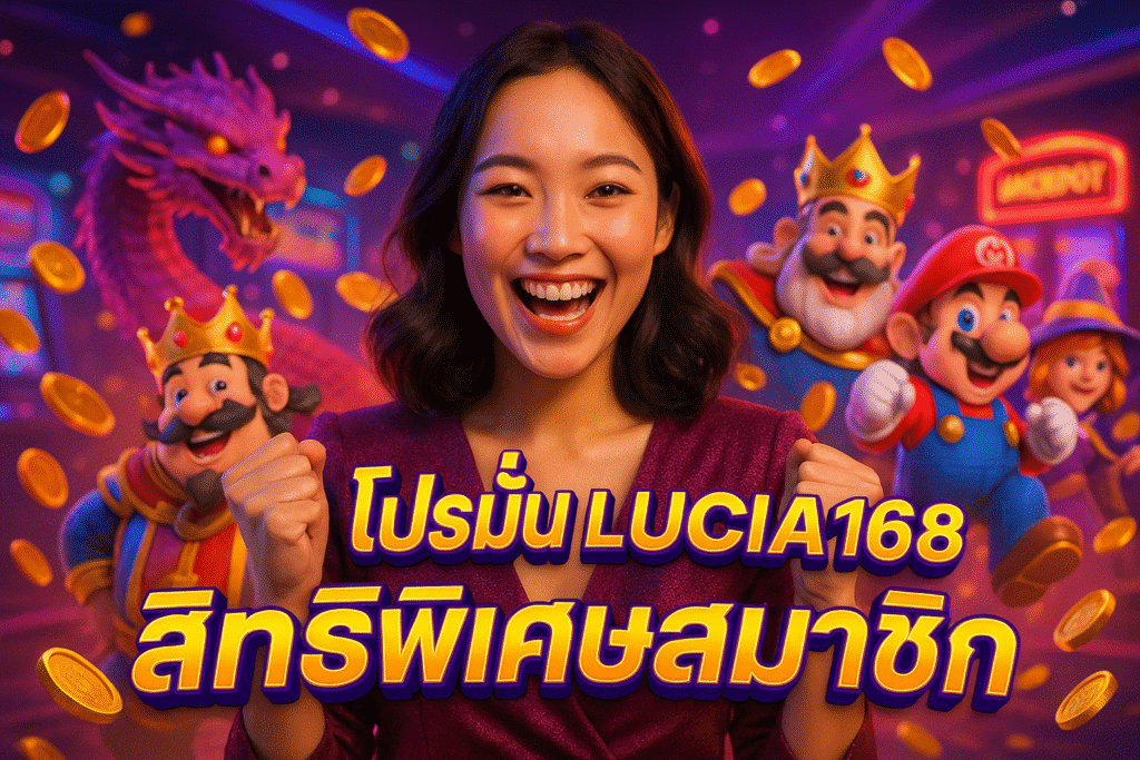 โปรโมชั่น LUCIA168 สิทธิพิเศษสมาชิก
