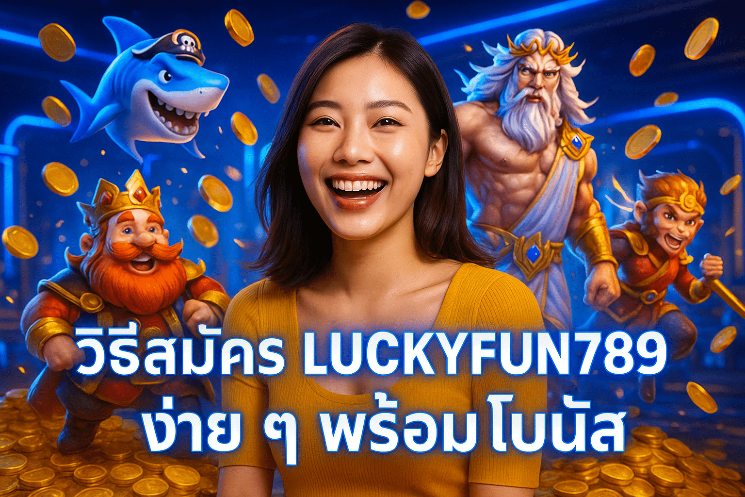 วิธีสมัคร LUCKYFUN789 ง่าย ๆ พร้อมโบนัส